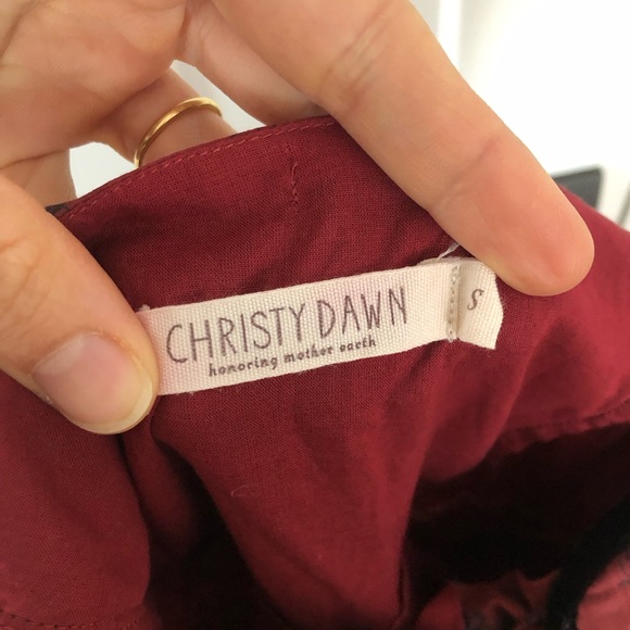 Worn Once! Christy Dawn Adele Dress in Crimson Trellis Size Small - Picture 2 of 7